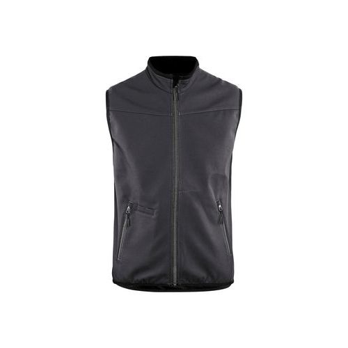Gilet De Travail Sans Manches Avec Stretch Gris Moyen Noir - Unisexe