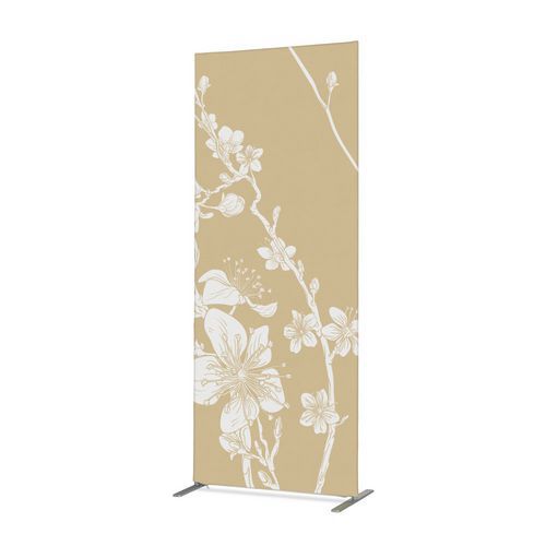 Cloison Déco En Tissu 100-200 Fleurs De Cerisier Japonais Abstraites Beiges