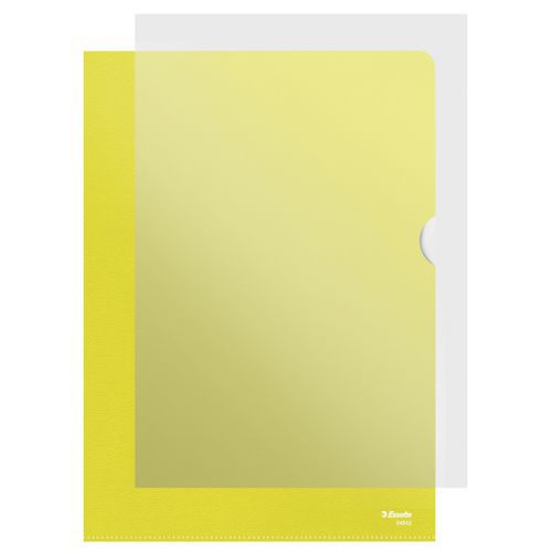 Chemise-coin Esselte Boite De 100 Jaune