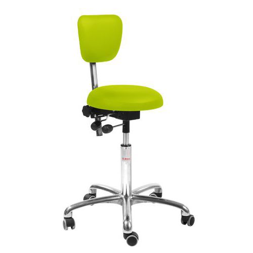 Chaise Oxford Imitation Cuir - Vert - 73 Cm