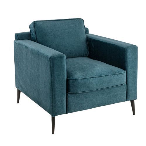 Fauteuil Interieur - Hetre/metal- Monolith Petrol - Arnold