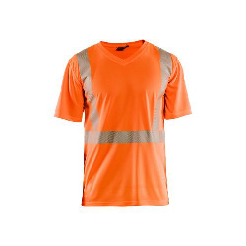 T-shirt Anti-uv Haute Visibilité Orange Fluo 6xl