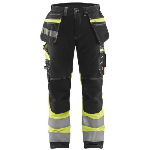 Pantalon à Stretch à Haute Visibilité Noir Et Jaune