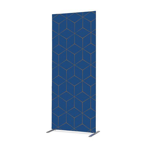 Cloison Déco En Tissu 100-200 Hexagone Bleu-marron