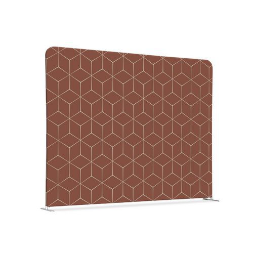 Cloison En Tissu 200-150 Double Hexagone Rouille