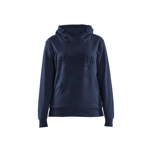 Sweat à Capuche Imprimé 3d Femme Marine Foncé