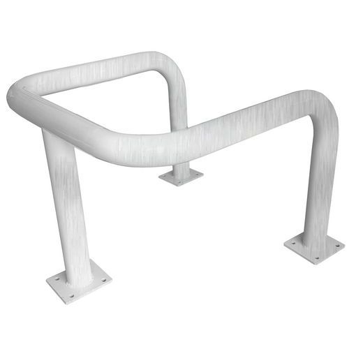 Viso - Étrier de protection acier galvanisé à visser Ø76mm Gris - Usage Entrepôt - Intérieur/Extérieur
