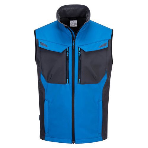 Gilet Sans Manche Softshell Wx3 T751 Bleu Xl
