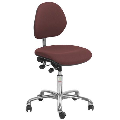 Chaise De Bureau Euromatic Cura - Tissu - 33 Cm - Rouge