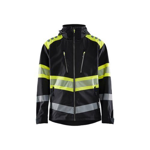 Veste De Sécurité Haute Visibilité De Couleur Noir Jaune