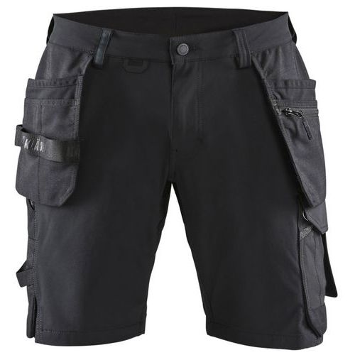 Short Artisan Stretch 4d Noir Gris Foncé Taille C62