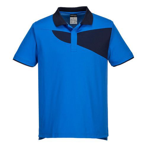 Polo Pw2 Manche Courtes Pw210 Bleu Xxxl
