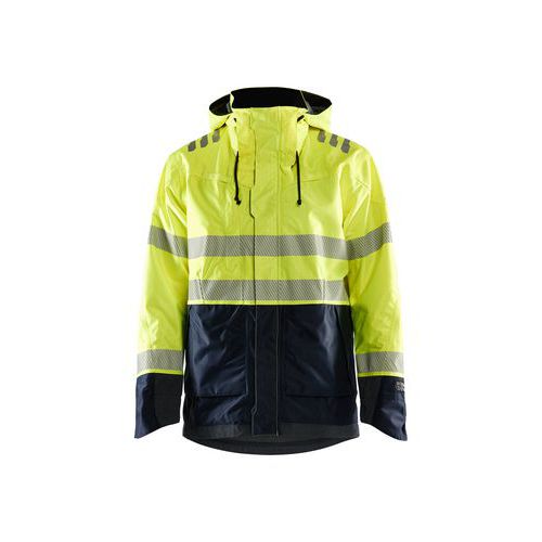 Veste De Sécurité Hardshell Multinormes En Jaune Fluo Marine