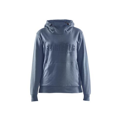 Sweat à Capuche Imprimé 3d Femme Bleu Paon