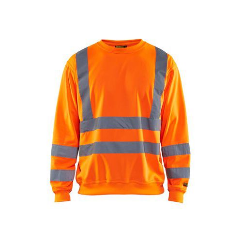 Sweat Haute Visibilité Orange Fluo