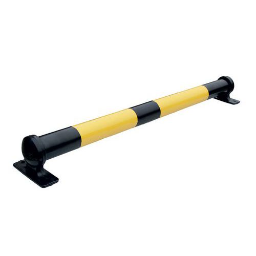 Viso - Butée de parking acier fonte Noir/jaune 1230 mm - Voirie robuste et durable