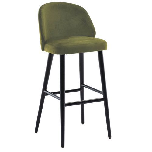 Tabouret Inter - Hêtre - Monolith Olive - H77 - Oscar Bst