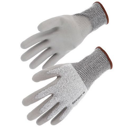 Singer Safety - Gant anti-coupure niveau C - Paume PU - Taille 8 - Protection optimale