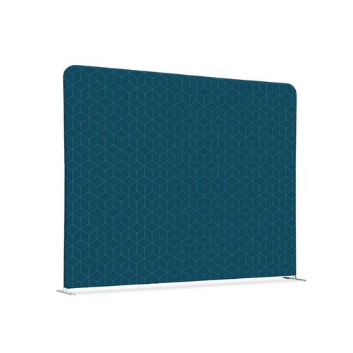 Cloison En Tissu 150-150 Double Hexagone Bleu