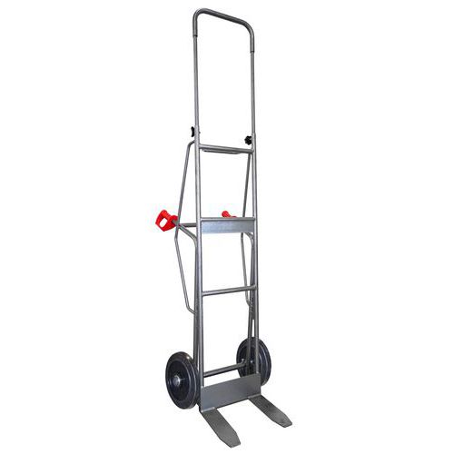 Stockman - Diable maraîchers 250 kg - Roues caoutchouc plein Ø 260 mm - Gris - Robuste et ergonomique