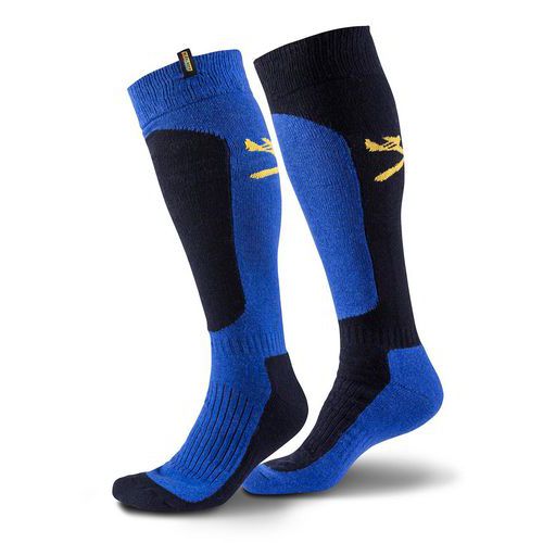 Chaussettes De Travail Hautes Marine/bleu Roi 45/48