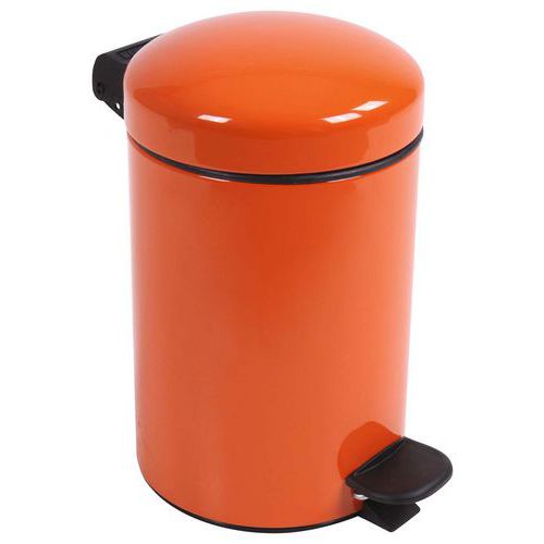 Poubelle Pour Sanitaire De Salle De Bain Bohème 3 L - Orange