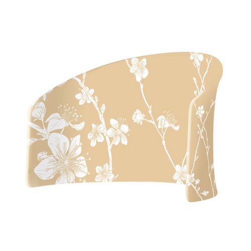 Cloison Lune En Tissu Fleurs De Cerisier Japonais Abstraites Beiges