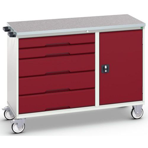 Bott 1 Desserte Maintenance Verso 5 Tiroirs - Hêtre - Bott