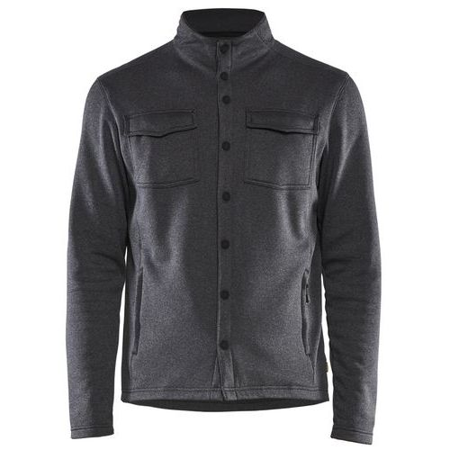 Chemise En Polaire Piqué En Gris Clair