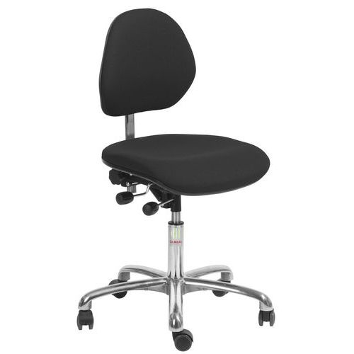 Chaise De Bureau Euromatic Cura - Tissu Noir