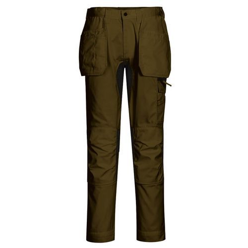 Pantalon De Travail Stretch Wy2 Holster Cd88 Vert Foncé 34
