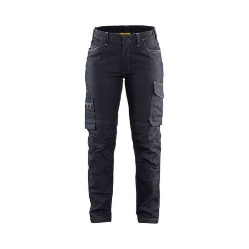 Pantalon De Travail Maintenance à Poches Genouillères Stretch 2d Femme Bleu Foncé D22