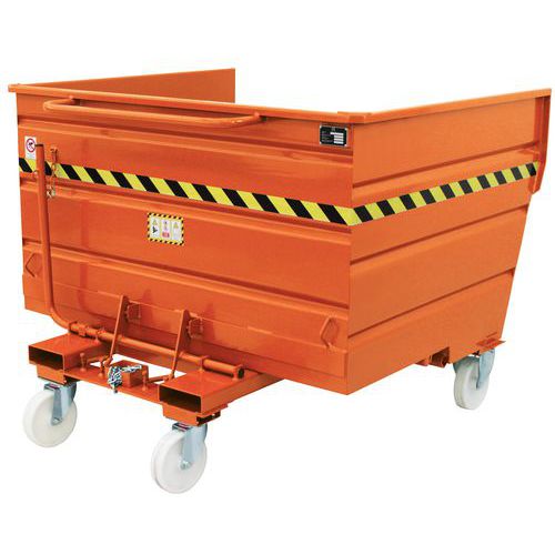 Bennes Multifonctions à Bascule En Acier Sall Orange