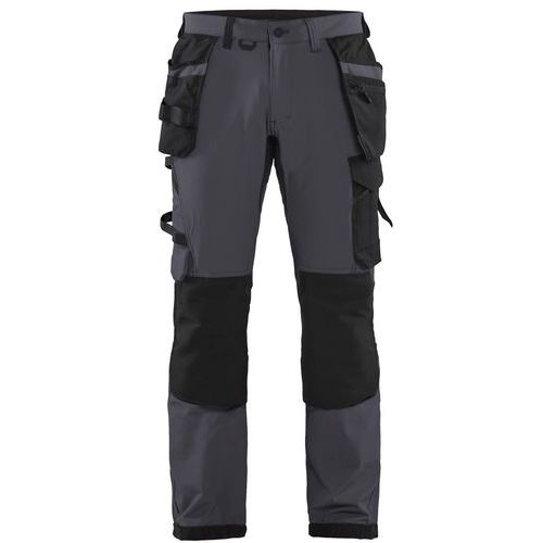 Pantalon De Travail Artisan Stretch 4d Gris/noir C46