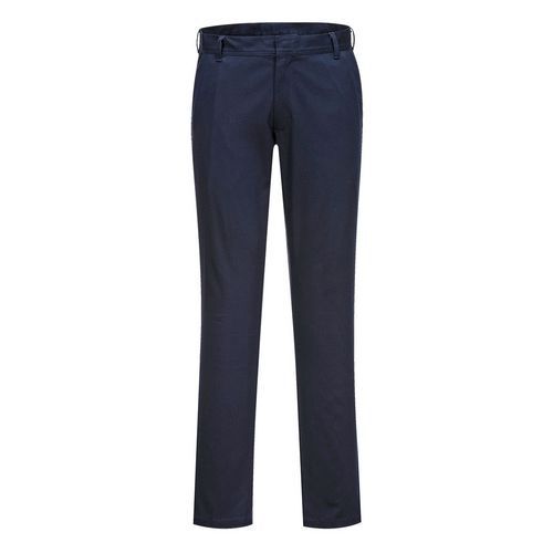 Pantalon De Travail Femme Chino Slim Stretch Extensible 36 Bleu Foncé