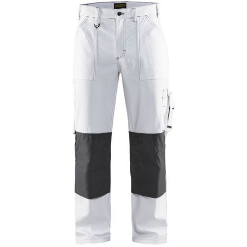 Pantalon De Travail Peintre Blanc/gris Foncé C150