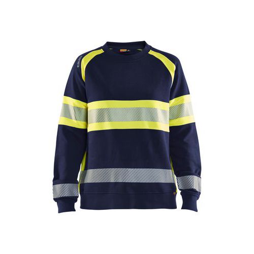 Sweat De Travail Femme En Iso 20471 Couleur Jaune Marine