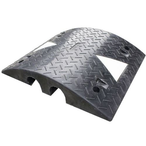 Viso - Passe-câble poids lourds 2 canaux Ø50mm - Charge 50t - Noir - 0.5m - Éco-responsable