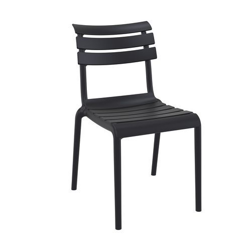 Chaise Extérieure - Polypropylène - Noir - Penelope