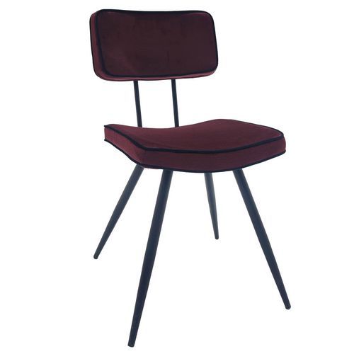 Chaise Intérieure - Métal - Monolith Burgundy - Maurice
