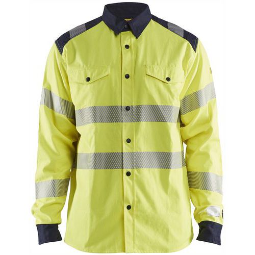 Chemise De Travail Multinormes Inhérent Couleur Jaune Marine