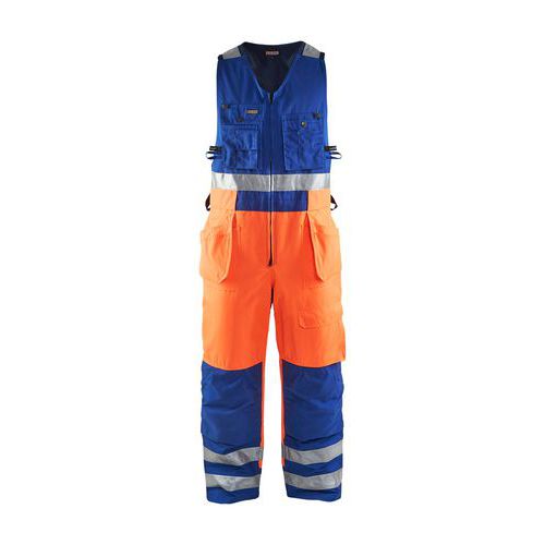 Combinaison Hiver Sans Manche Orange Fluo Bleu Roi C54