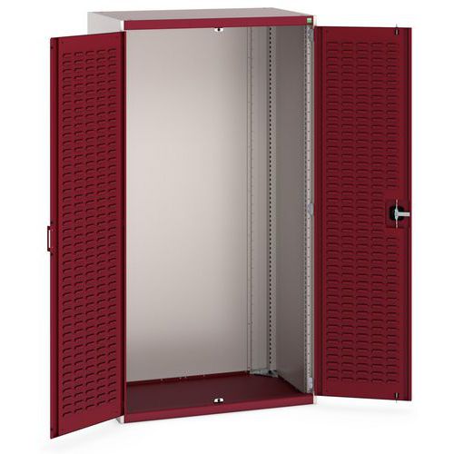 Armoire Cubio - H2000xL1050mm, 2 Portes Rouge - Bott