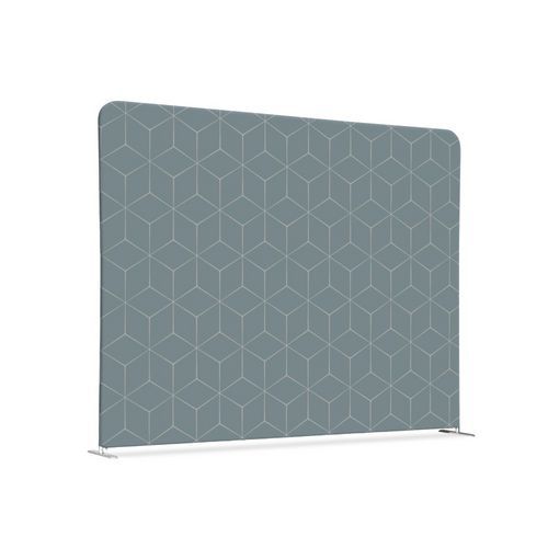 Cloison En Tissu 200-150 Double Hexagone Gris