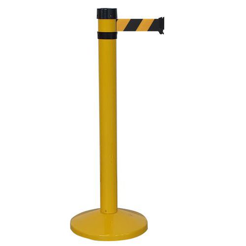 Viso - Poteau intérieur jaune à sangle 4m Noir/jaune - Collectivité - 1000mm hauteur