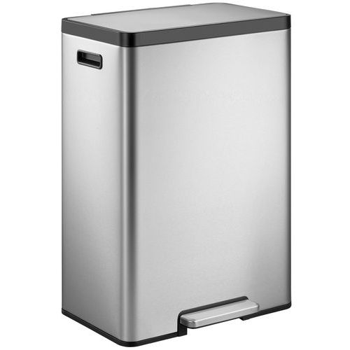 EKO - Poubelle à capteur Ecocasa II 30 L Argent/Zingué Inox - Ouverture Pédale - Intérieur