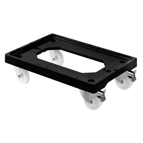 Gilac - Socle Rouleur Pivotant - 250 kg - Noir - 414x613 mm - Support Robuste