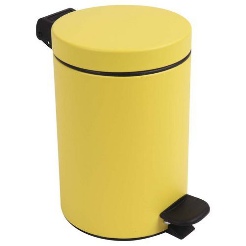 Poubelle Pour Sanitaire Salle De Bain Retro 3 L - Jaune