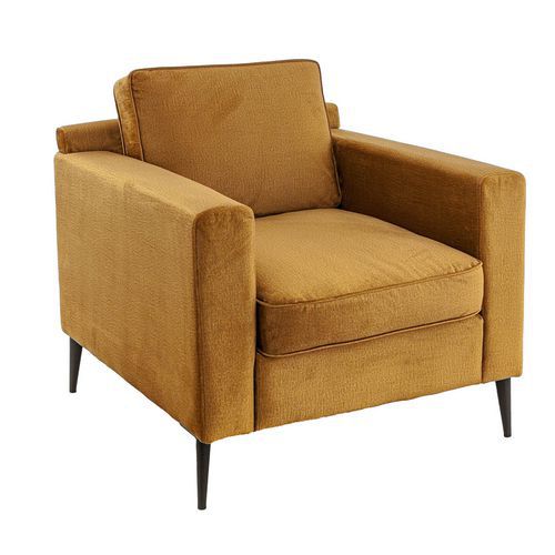 Fauteuil Interieur - Hetre/metal - Monolith Gold - Arnold