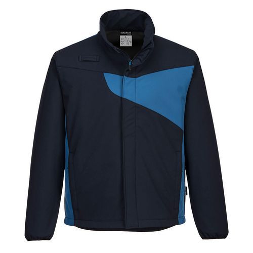 Veste Softshell Pw2 - 2 Couches Pw27 Bleu Xxl - Homme
